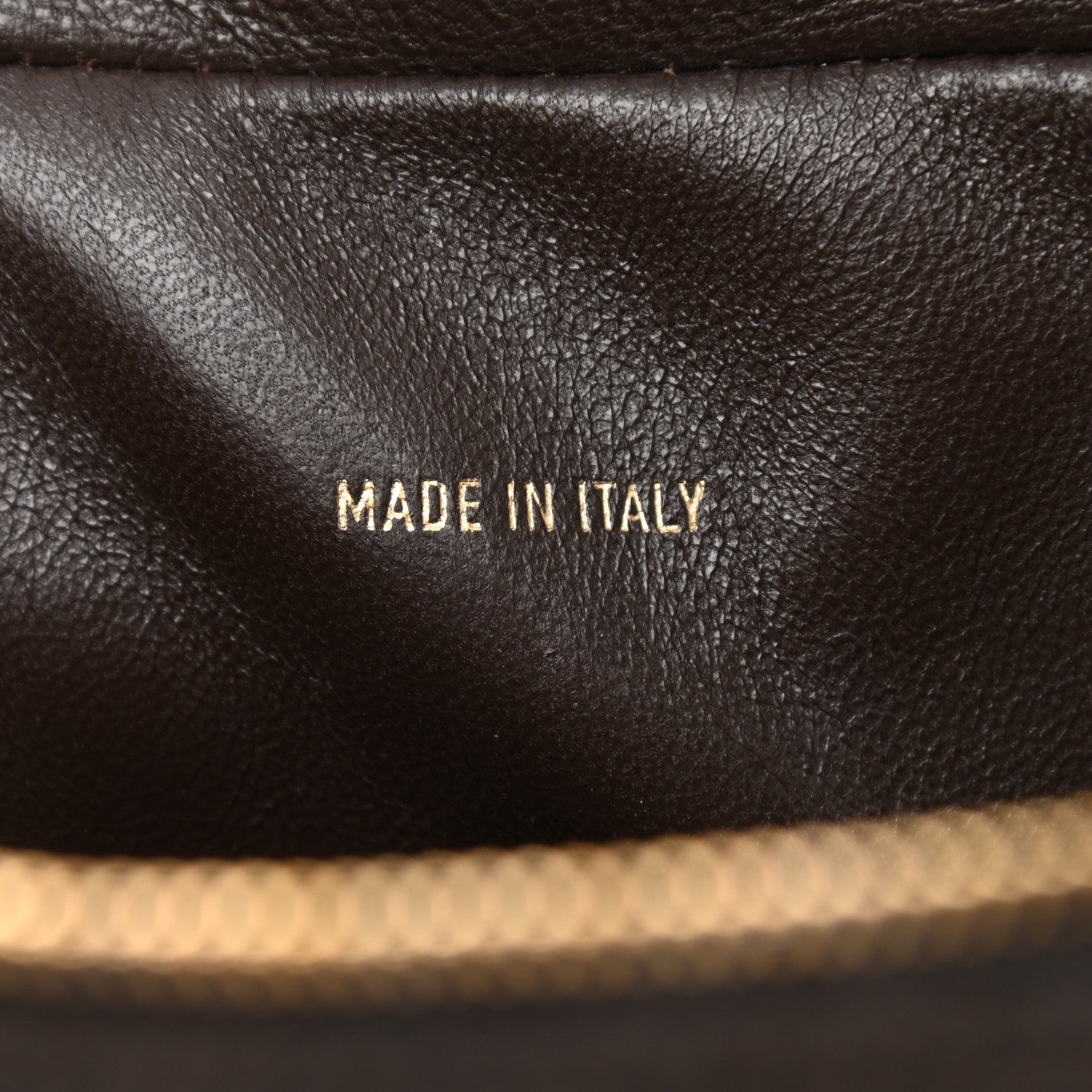 Chanel Jersey Chevron Quilted Camera Case Brown 7 of 11