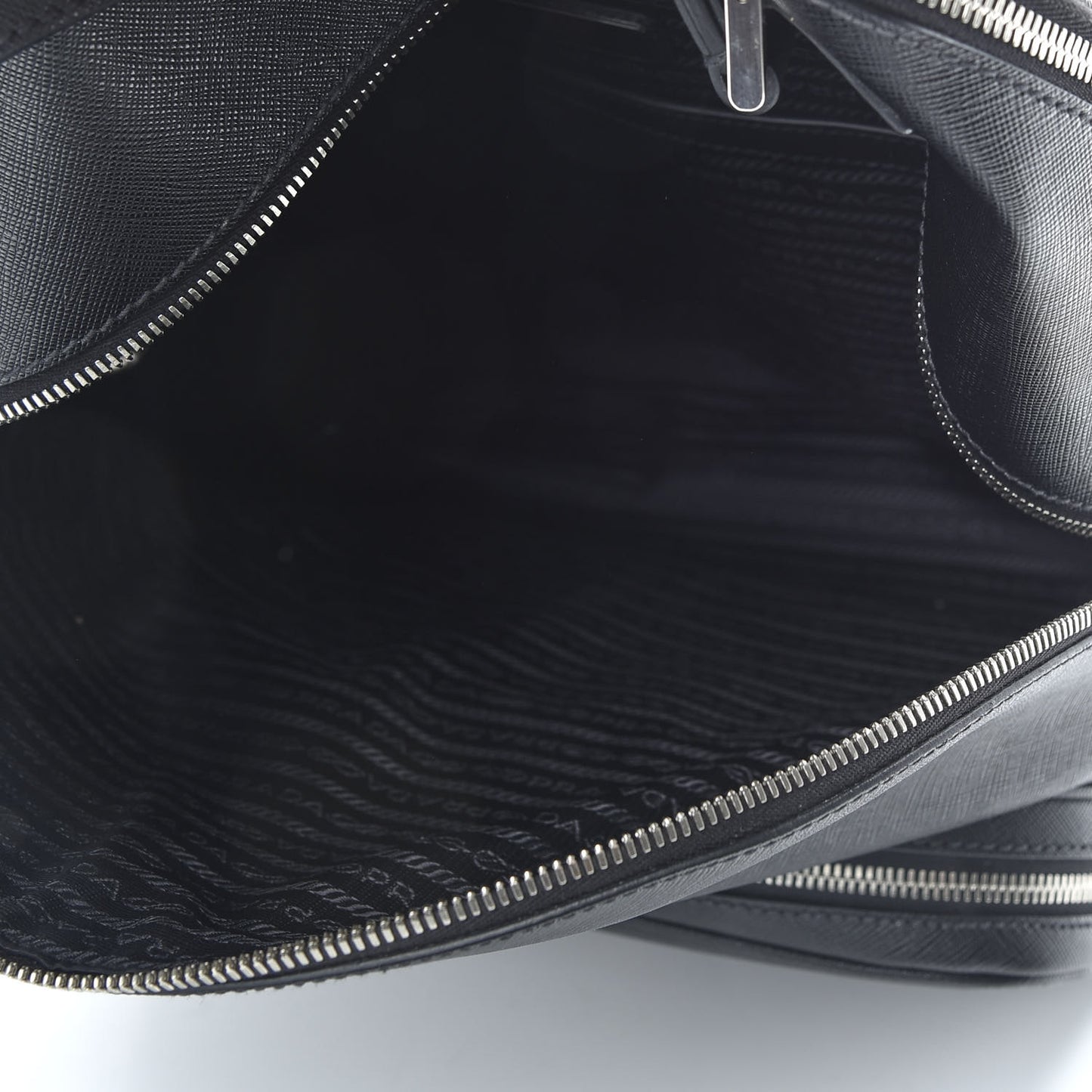 Saffiano Travel Backpack Black