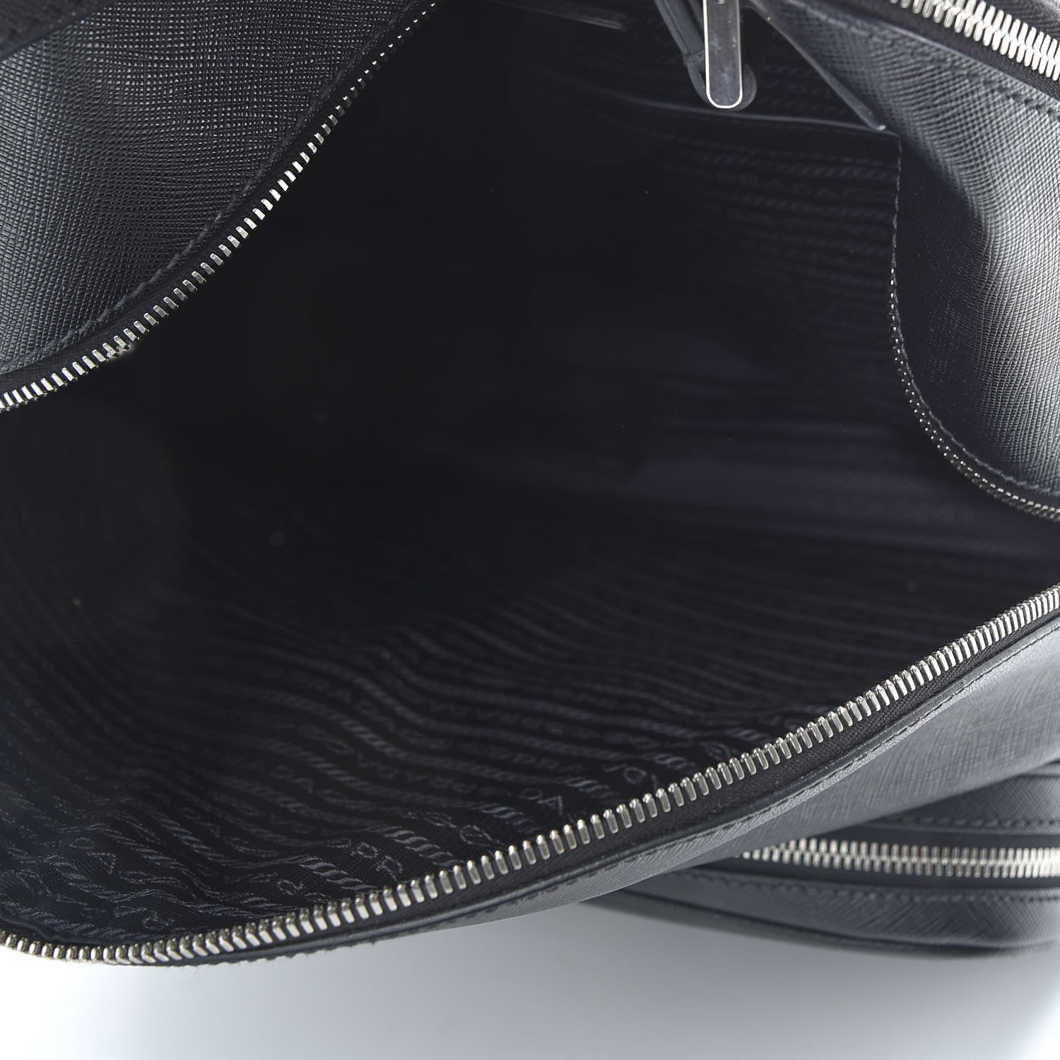 Prada Saffiano Travel Backpack Black 4 of 10