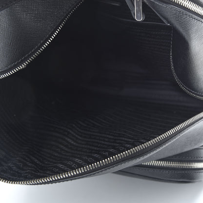 Prada Saffiano Travel Backpack Black 4 of 10