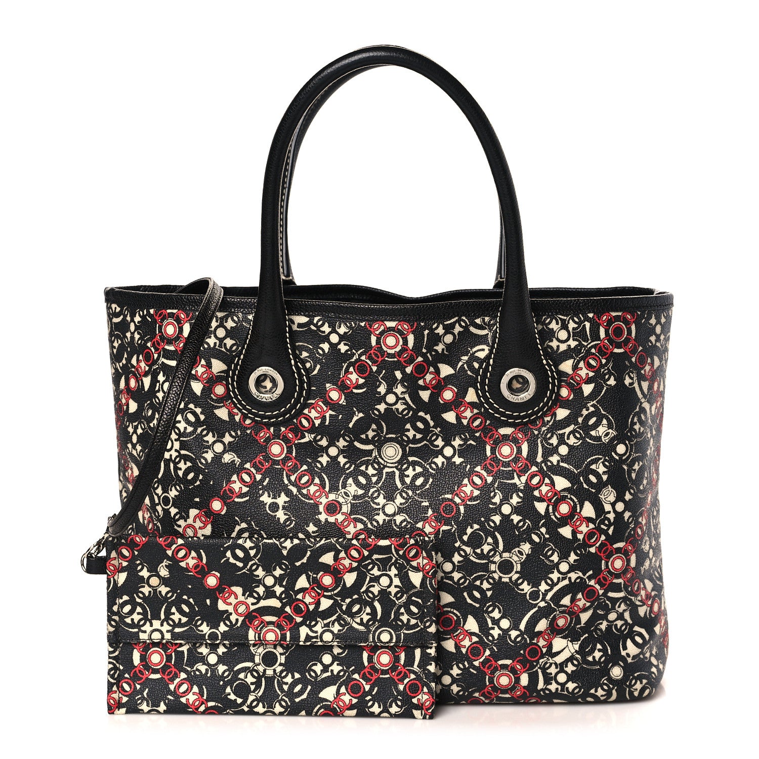 Chanel Coated Canvas Coco Small Tote Black 1 of 10