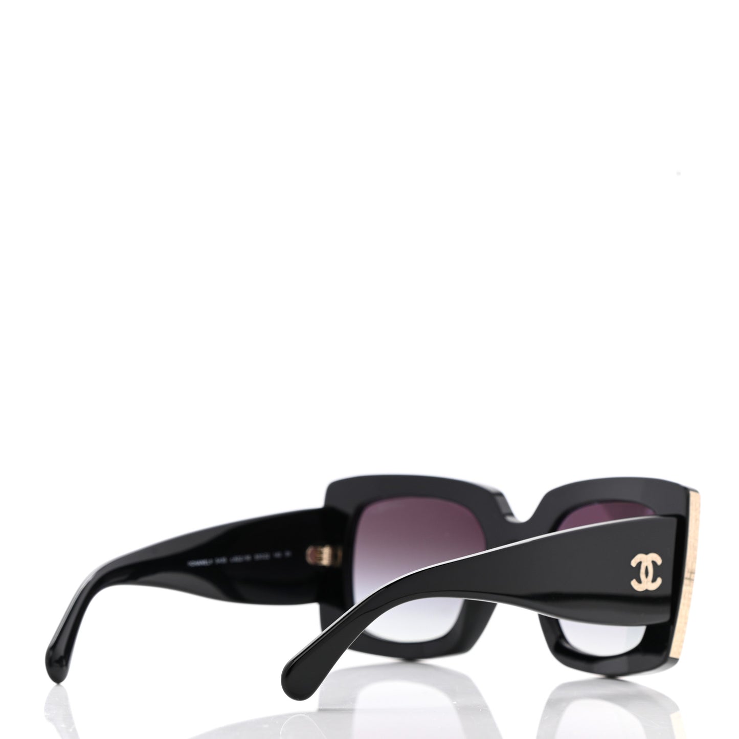 Acetate Rectangle Sunglasses 5435 Black