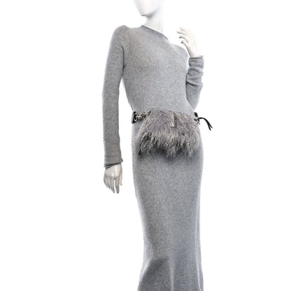 Marc Jacobs Faux Fur Calfskin The Creature Snapshot Camera Bag Grey Silver 2 of 7