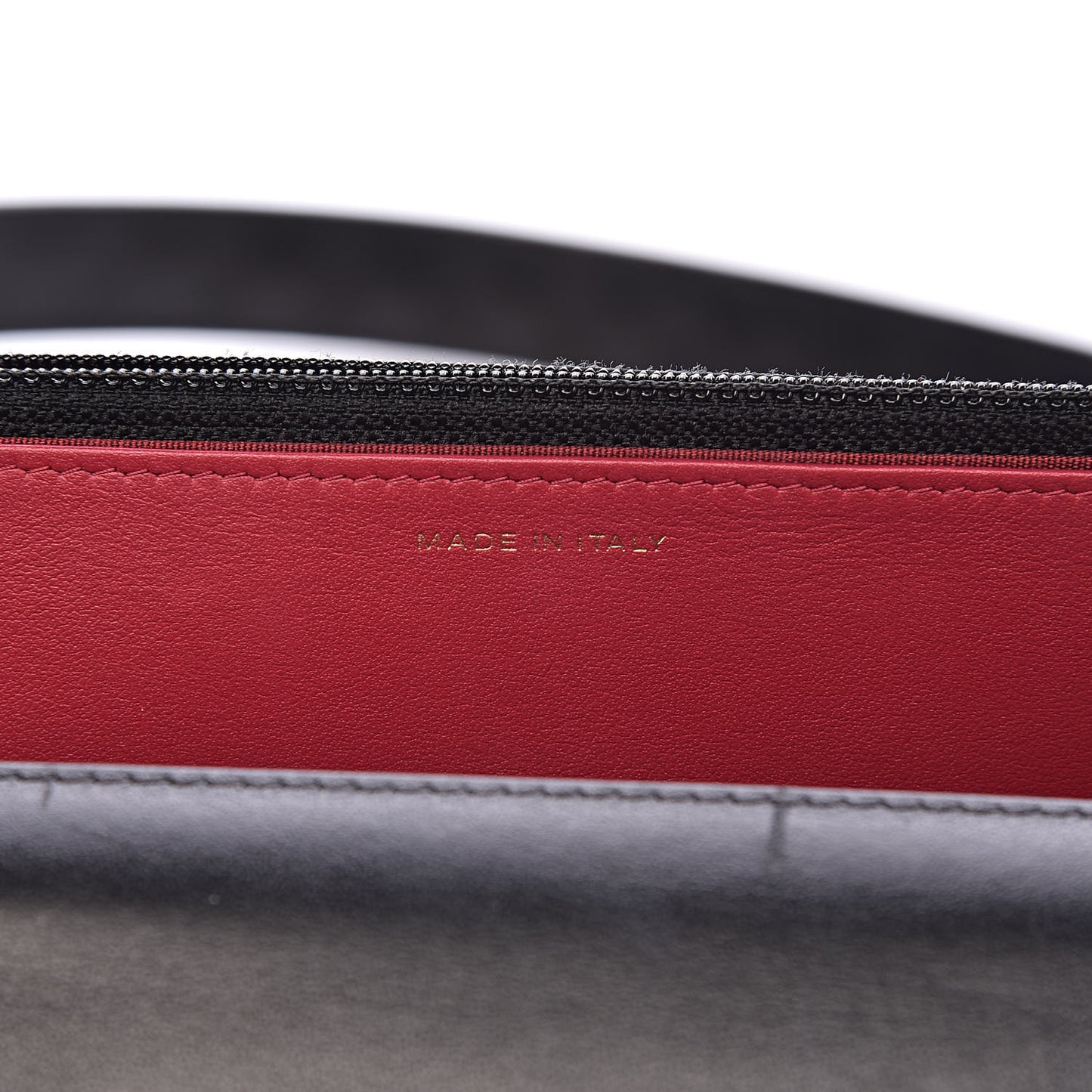 Goatskin Quilted 19 Wallet On Chain WOC Black