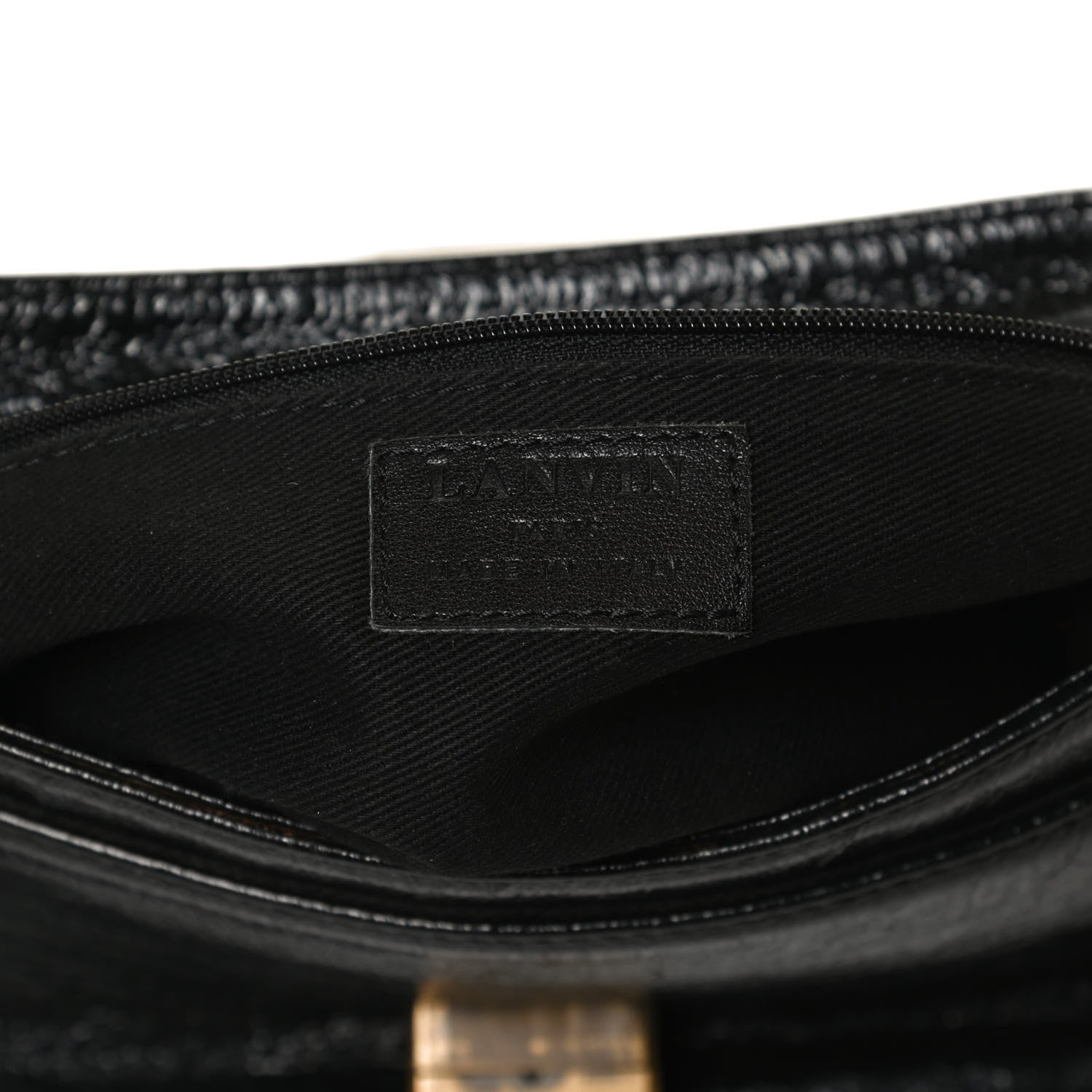 Lanvin Lambskin Happy Chain Bag Black 9 of 10