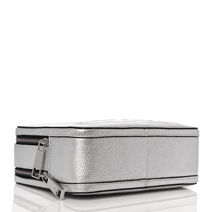 Marc Jacobs Calfskin Mini The Textured Box Bag Platinum 4 of 13