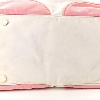 Chanel Canvas CC Handbag Pink White 14 of 14