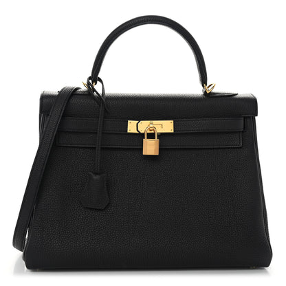 Hermes Togo Kelly Retourne 32 Black 1 of 11