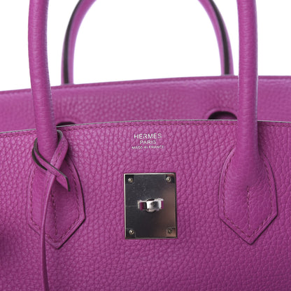 Hermes Taurillon Clemence Birkin 30 Magnolia 5 of 9