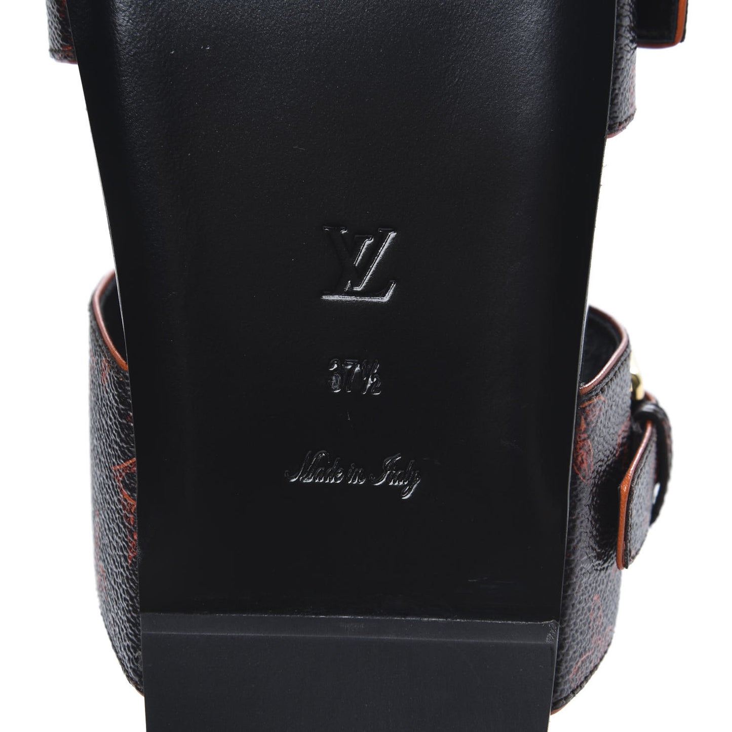 Catogram Bom Dia Flat Mule 37.5 Black Marron