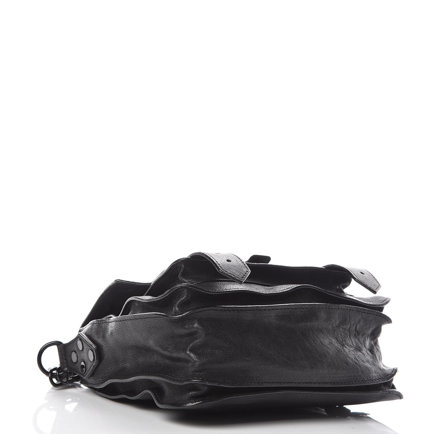 Lambskin PS1 Mini Pouch Messenger Black