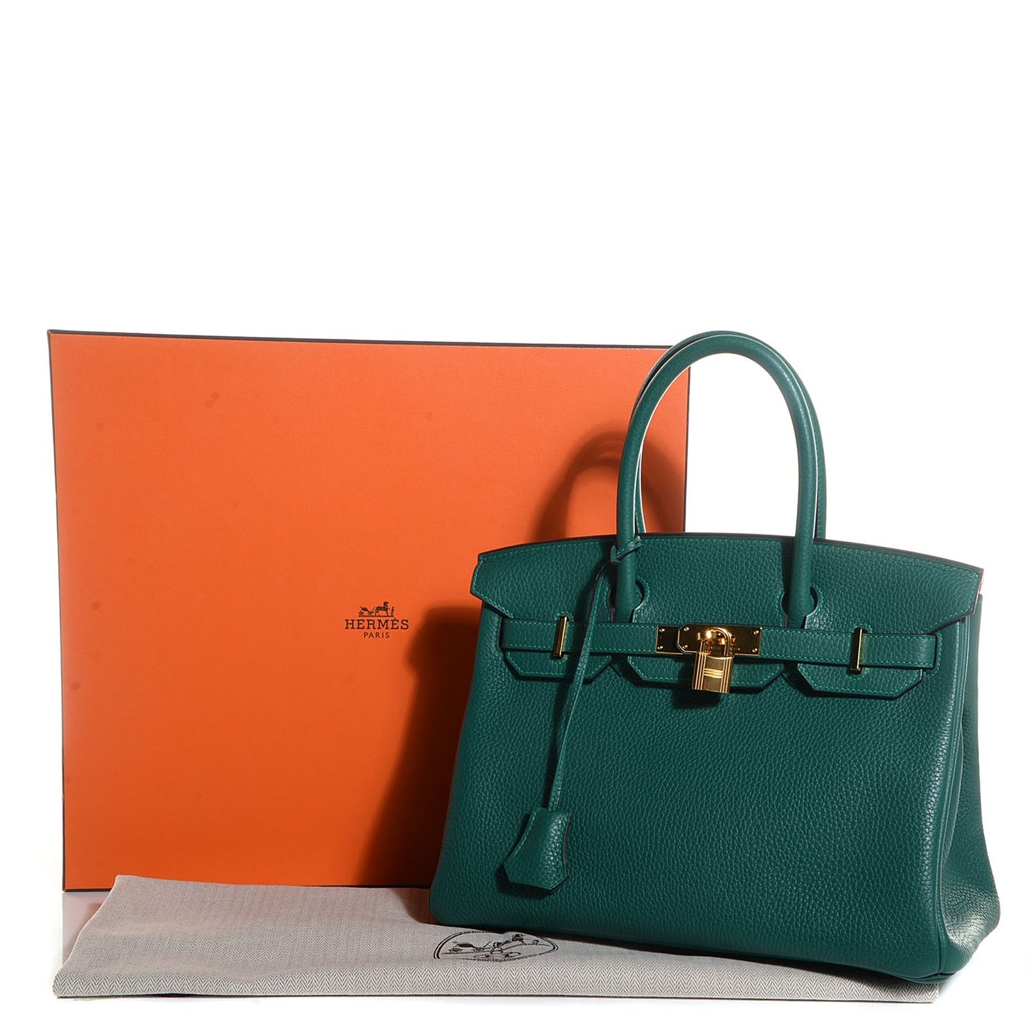 Taurillon Clemence Birkin 30 Malachite
