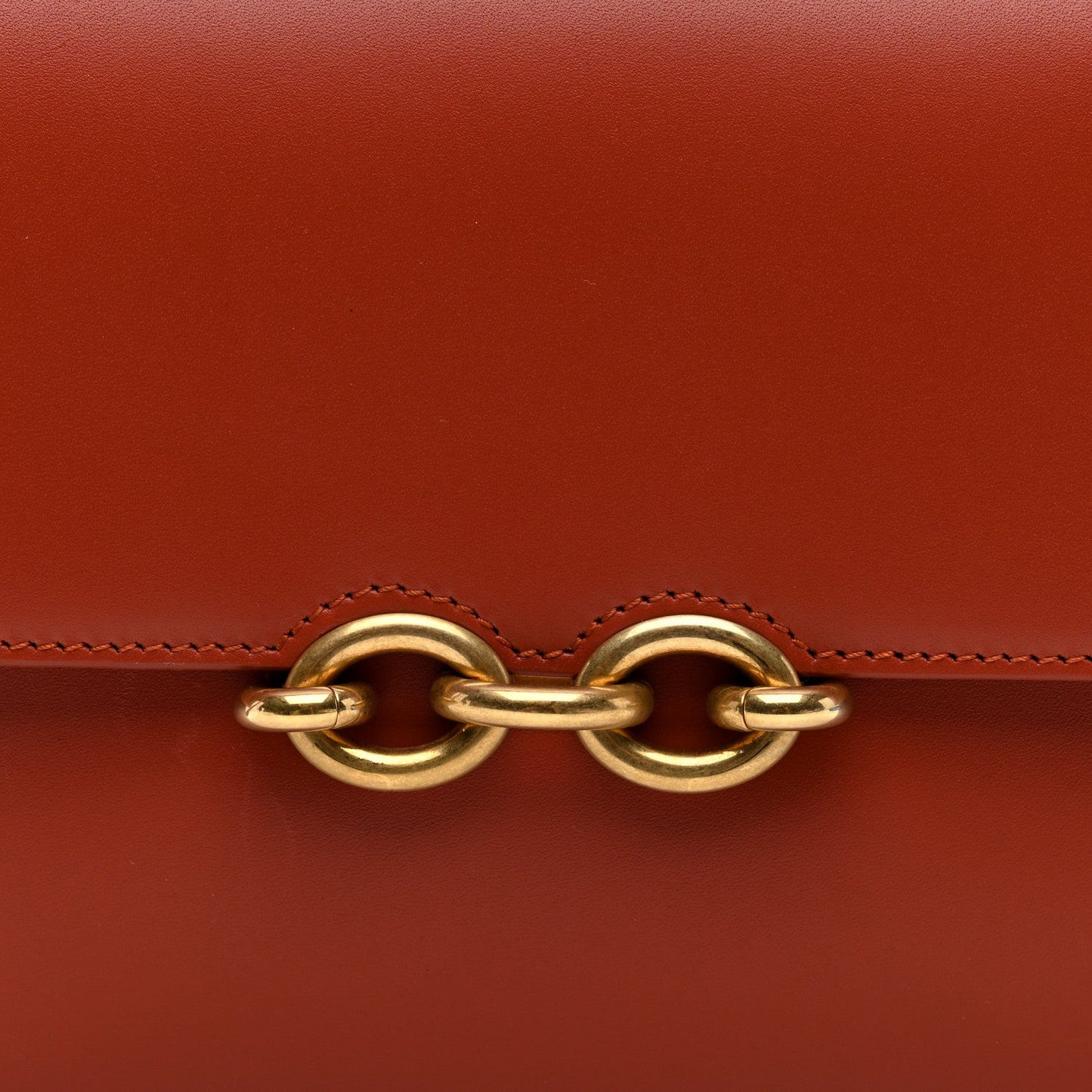 Smooth Calfskin Le Maillon Satchel Orange