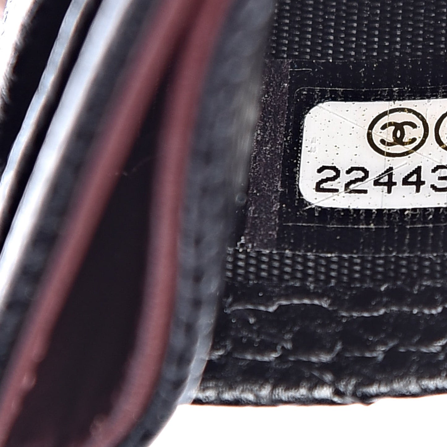 Caviar Quilted Card Holder Black