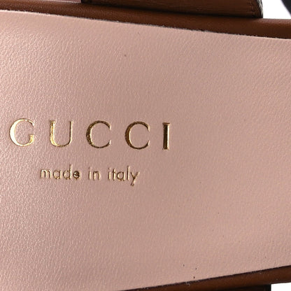 Gucci Cosmos Softy Calfskin Wooden InterLocking G Cut-Out 30/120mm Platform Sandals 37  Cuir 8 of 9