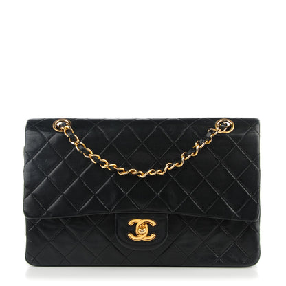 Chanel Lambskin Quilted Medium Double Flap Black 1 of 12