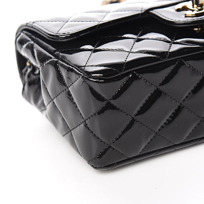 Chanel Patent Calfskin Quilted Mini Rectangular Flap Black 8 of 10