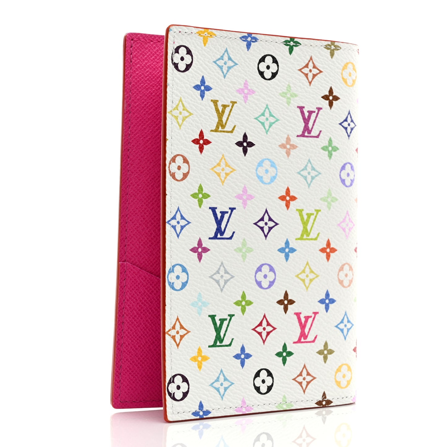 LV X TM Monogram Multicolor Passport Cover White