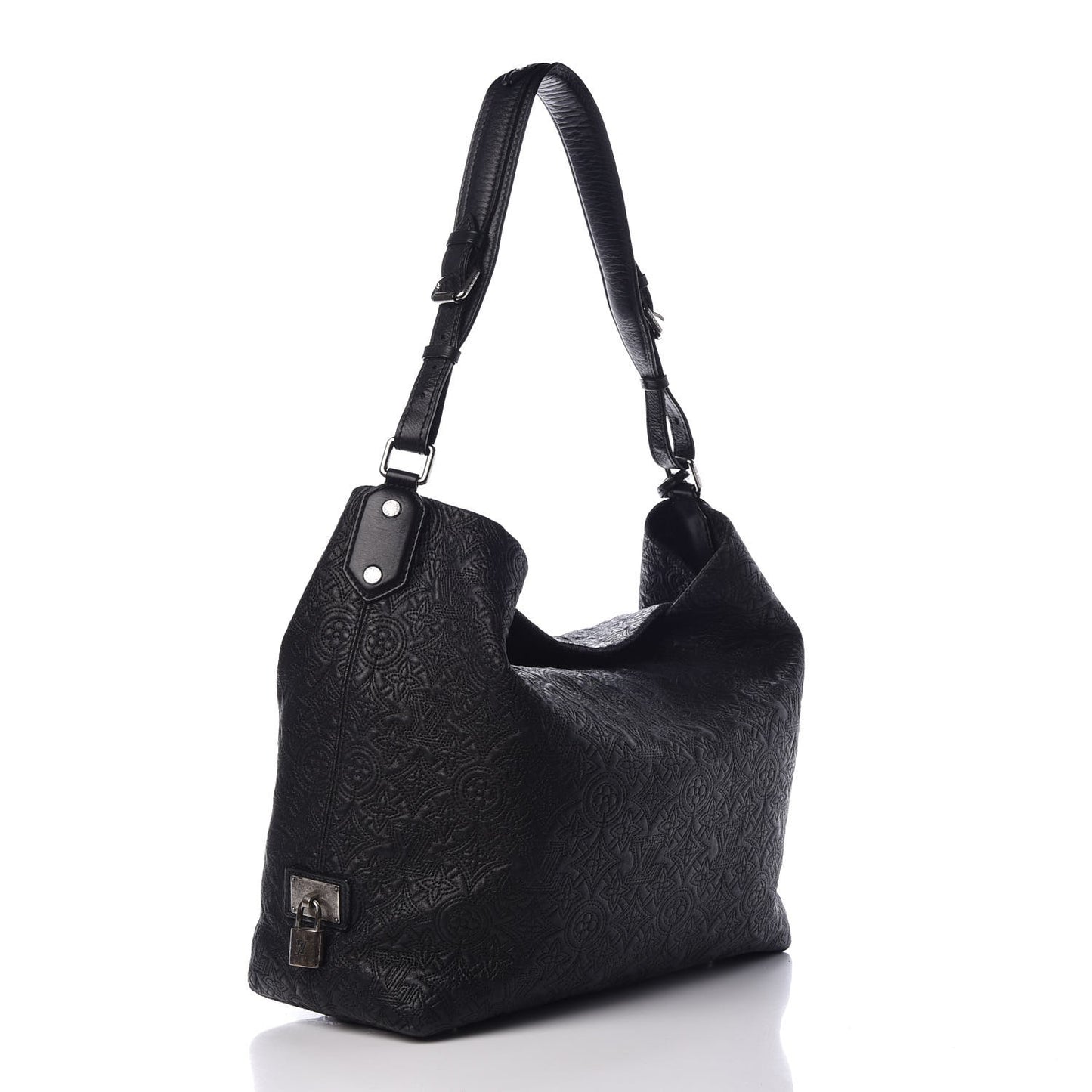 Monogram Lambskin Antheia Hobo PM Black