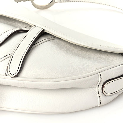 Christian Dior Calfskin Saddle Bag White 8 of 8
