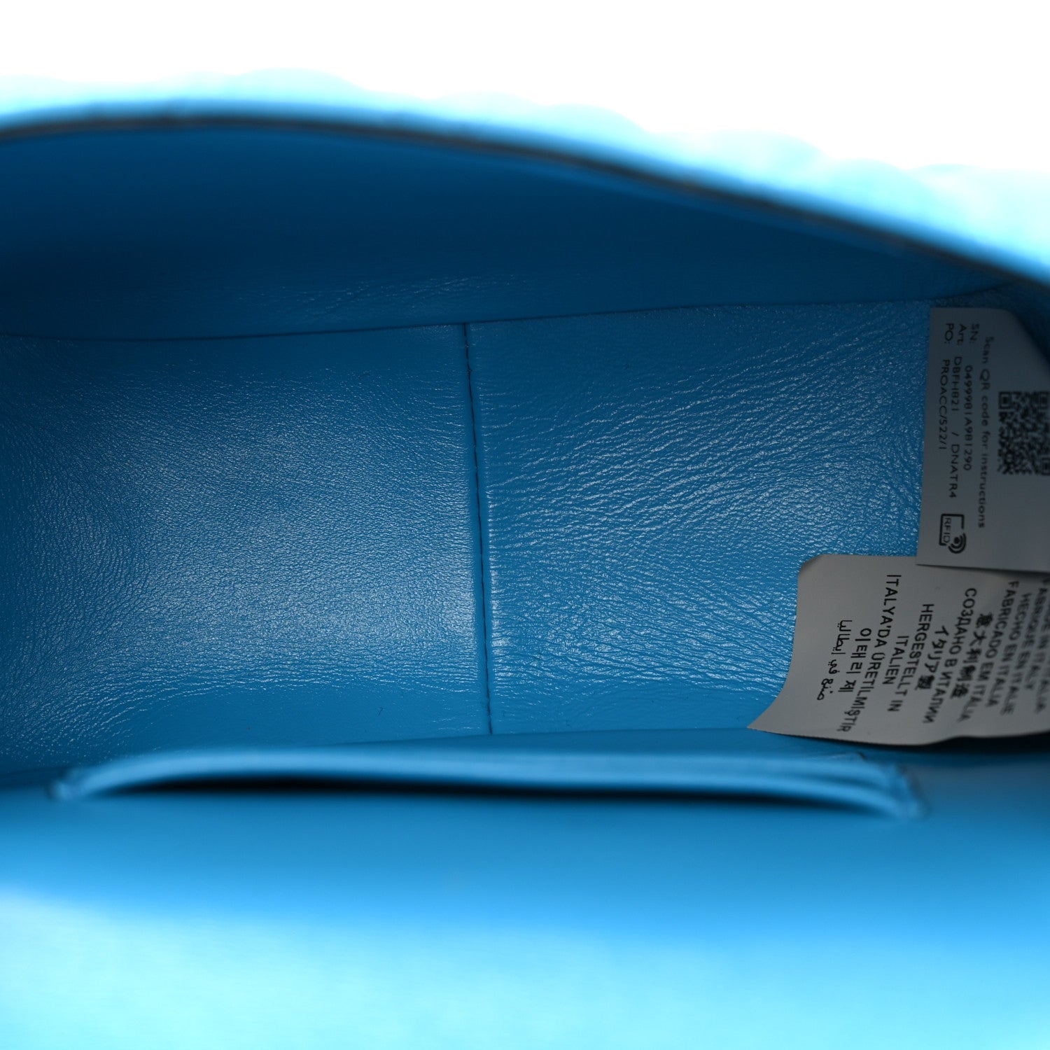 Versace Nappa Quilted Virtus Bag Blue 5 of 11