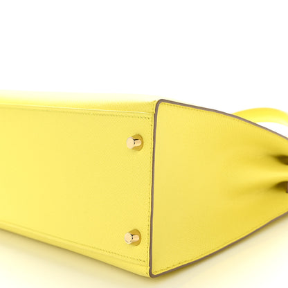 Hermes Epsom Kelly Sellier 32 Lime 10 of 10