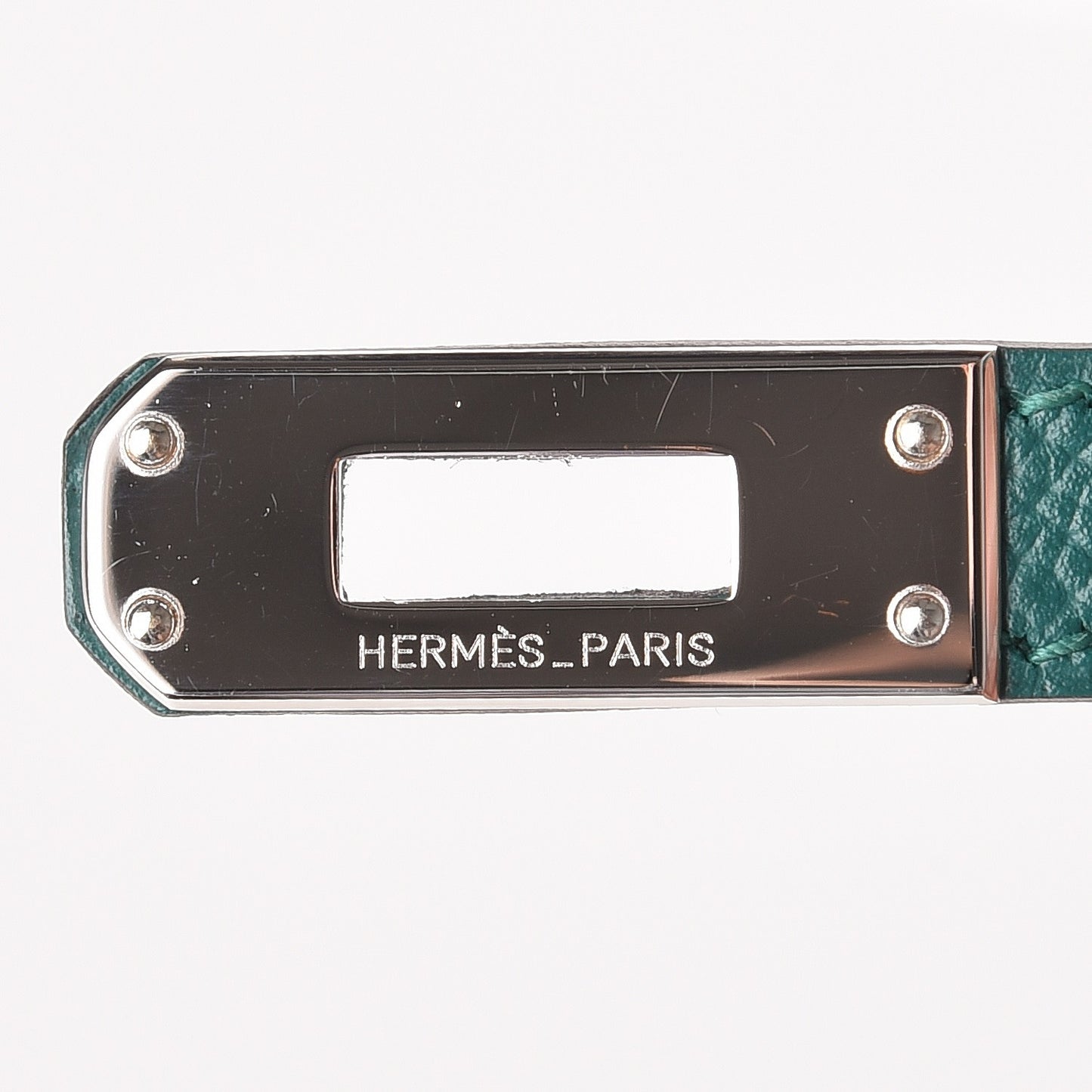 Epsom Kelly Pochette Clutch Malachite