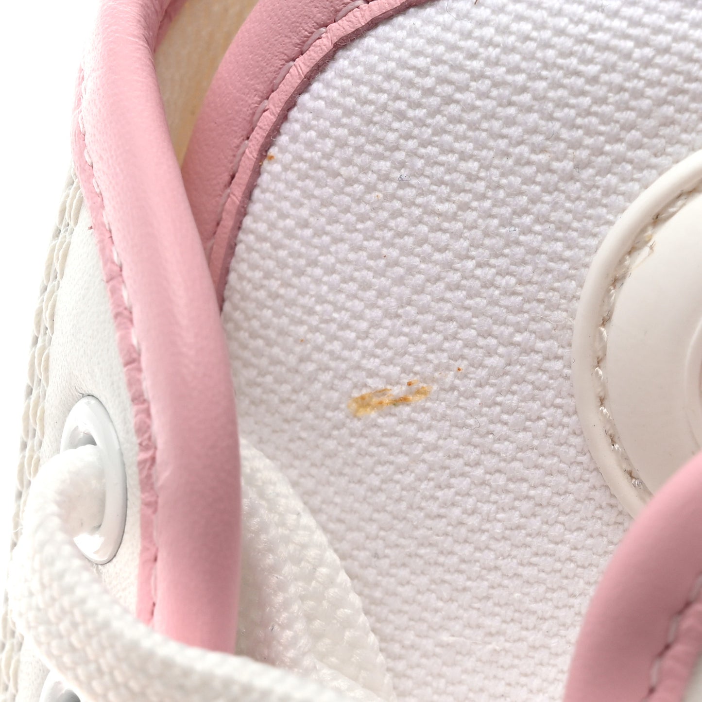 Canvas LV Squad Sneakers 38 White Pink