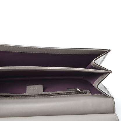 Gucci Calfskin Lady Bamboo Shoulder Bag Grey 4 of 13