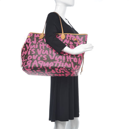 Louis Vuitton Monogram Graffiti Neverfull GM Fuchsia 2 of 10
