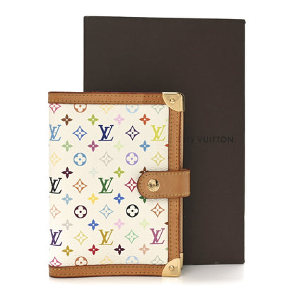 Louis Vuitton Monogram Multicolor Small Ring Agenda Cover White 7 of 7