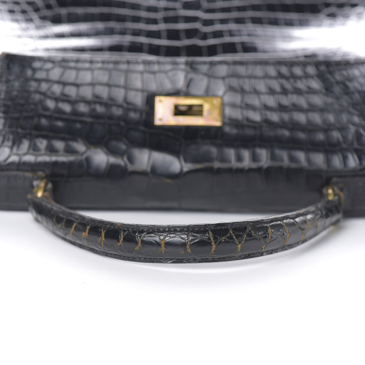 Shiny Niloticus Crocodile Kelly 28 Black