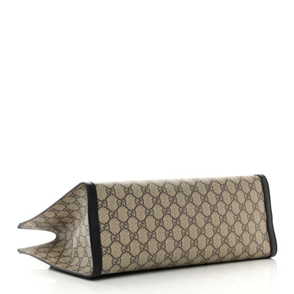 Gucci GG Supreme Monogram Medium Padlock Tote Black 4 of 16