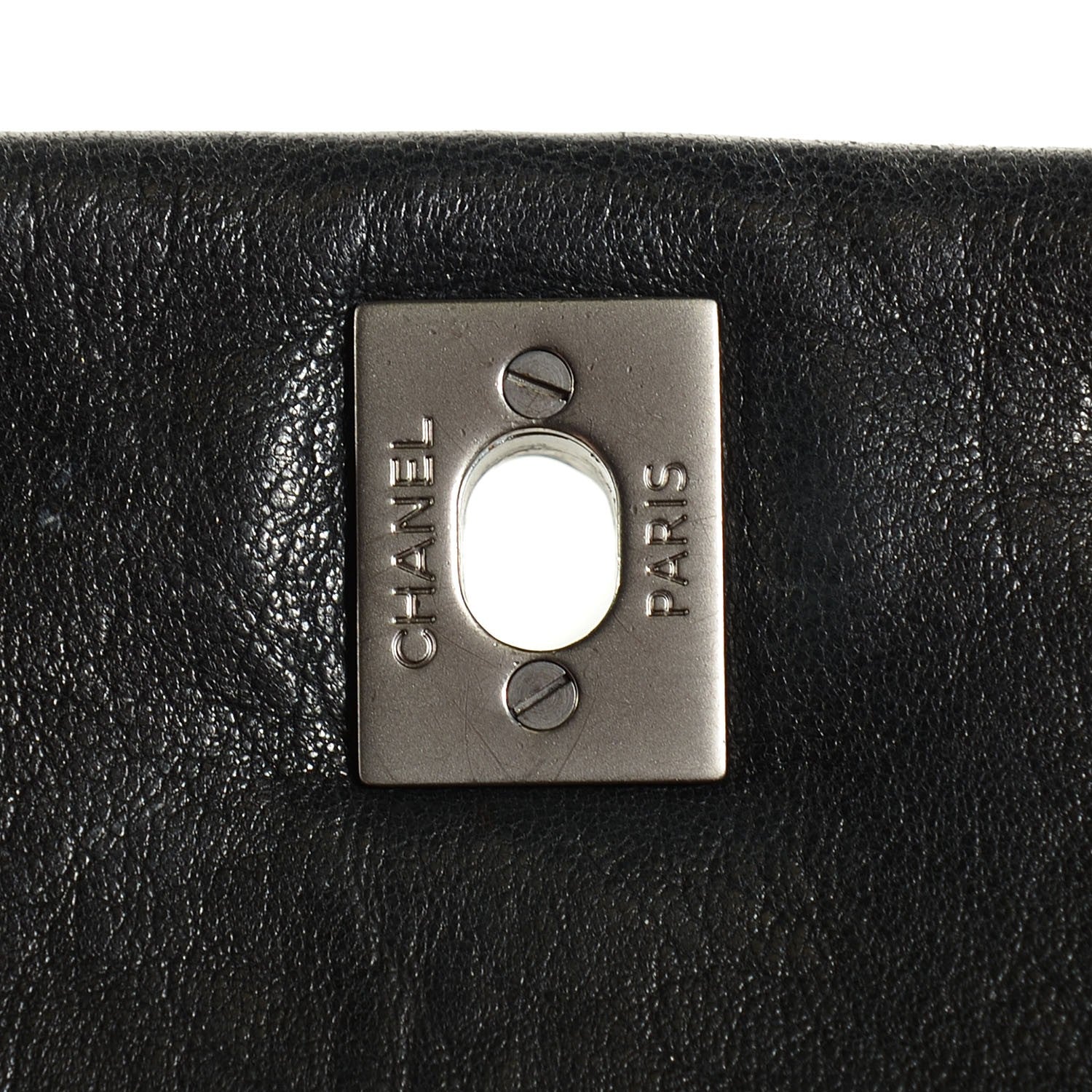 Chanel Lambskin Quilted Medium Leo Lion Flap Clutch Black 8 of 8