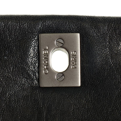 Chanel Lambskin Quilted Medium Leo Lion Flap Clutch Black 8 of 8