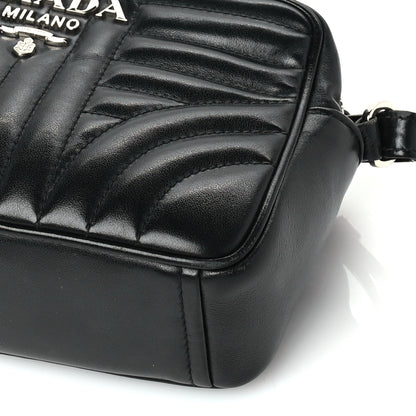 Prada Soft Calfskin Diagramme Camera Bag Black 8 of 8
