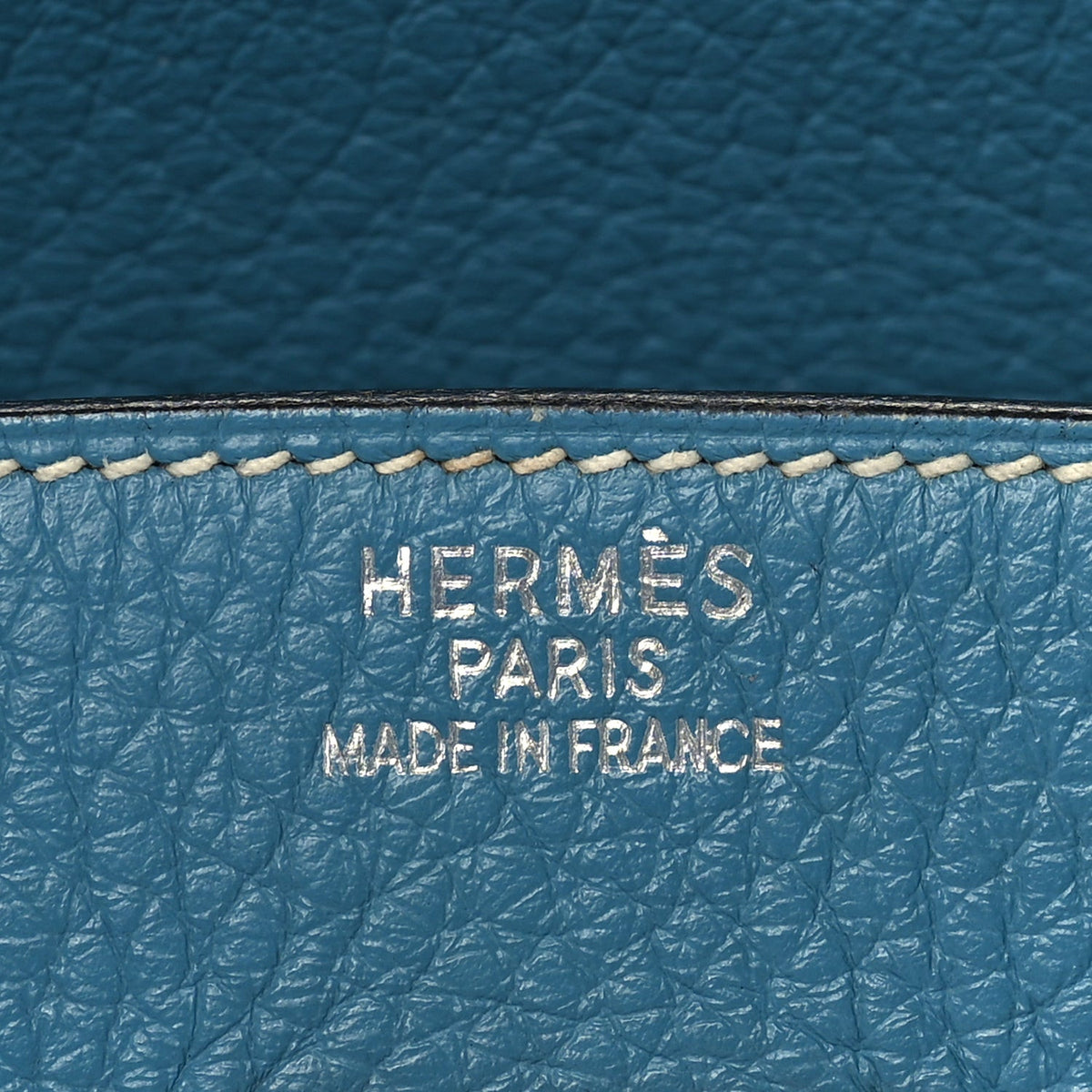 Taurillon Clemence Birkin 35 Blue Jean