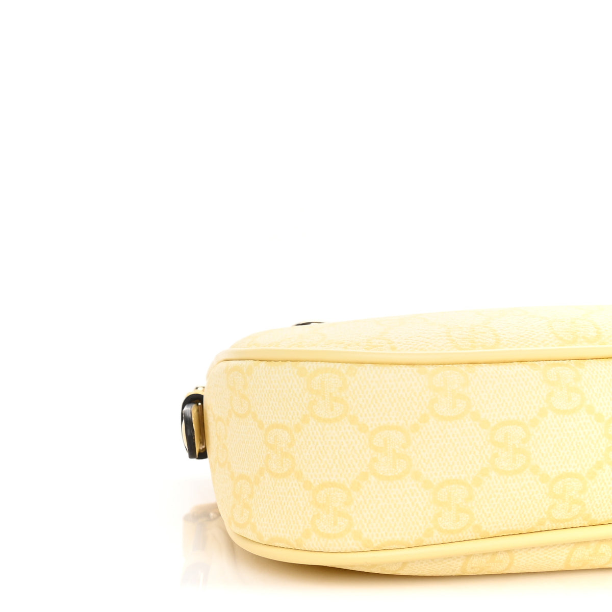 GG Supreme Monogram Emblem Shoulder Bag Yellow