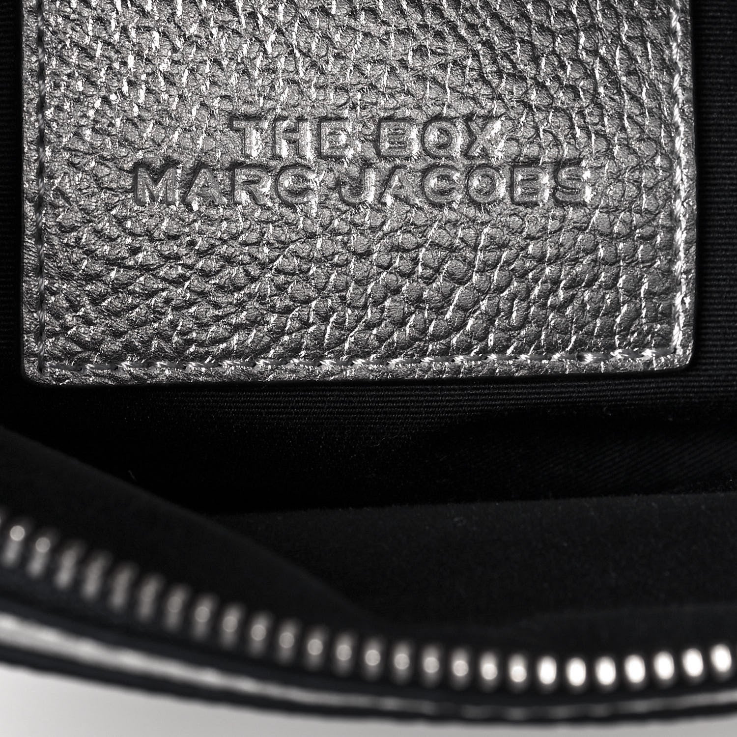 Marc Jacobs Calfskin Mini The Textured Box Bag Platinum 6 of 13