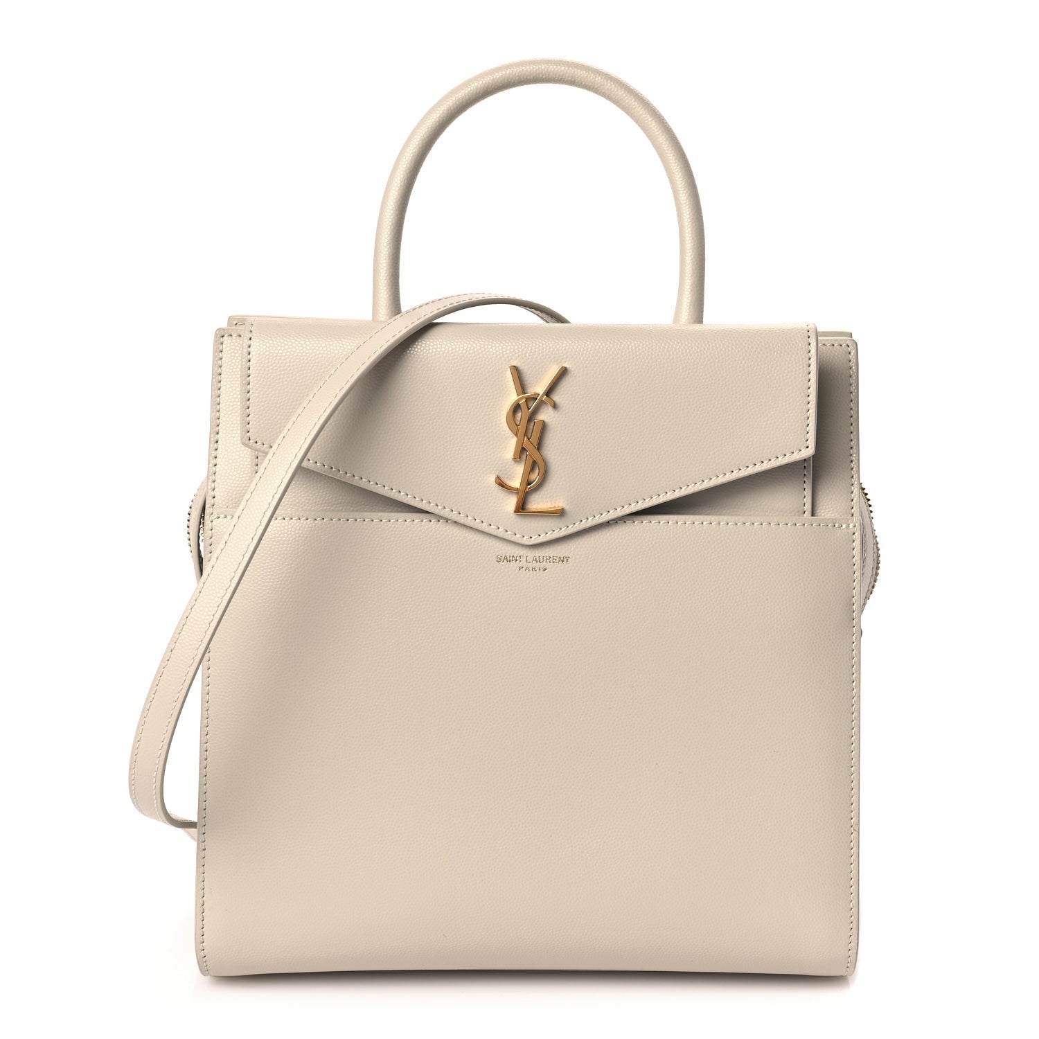 Saint Laurent Grain De Poudre Small Uptown Tote Crema Soft Crema Soft 1 of 8