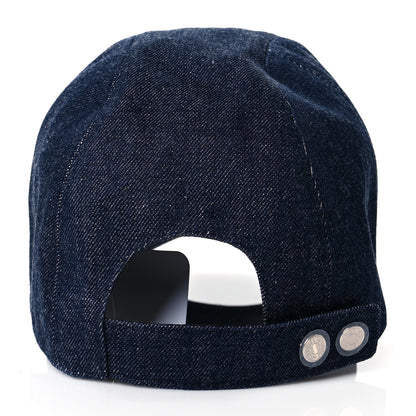 Hermes Denim Davis H Primavera Cap 58 Indigo 3 of 8