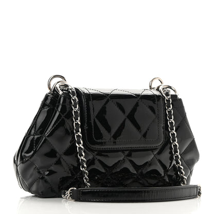 Chanel Patent Quilted Coco Shine Small Accordion Flap Black 3 of 10