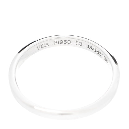 Van Cleef & Arpels Platinum 2.5mm Toujours Wedding Band Ring 53 6.25 4 of 5