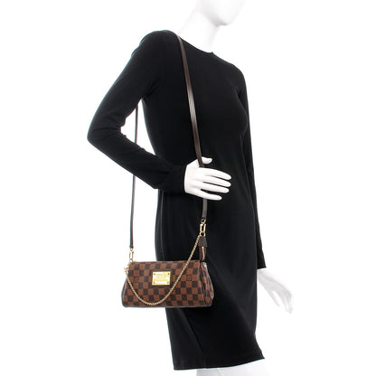 Louis Vuitton Damier Ebene Eva Clutch 2 of 9