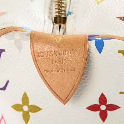 Louis Vuitton Monogram Multicolor Speedy 30 White 5 of 7