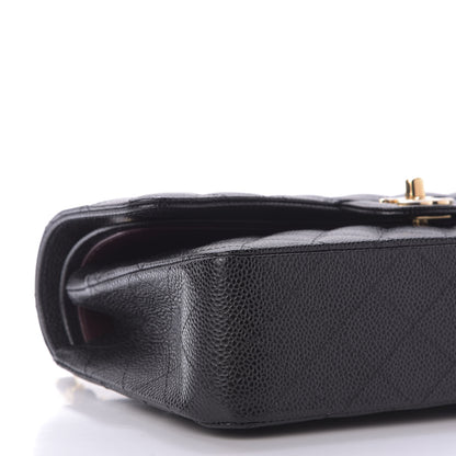 Chanel Caviar Quilted Medium Double Flap Black 6 of 10