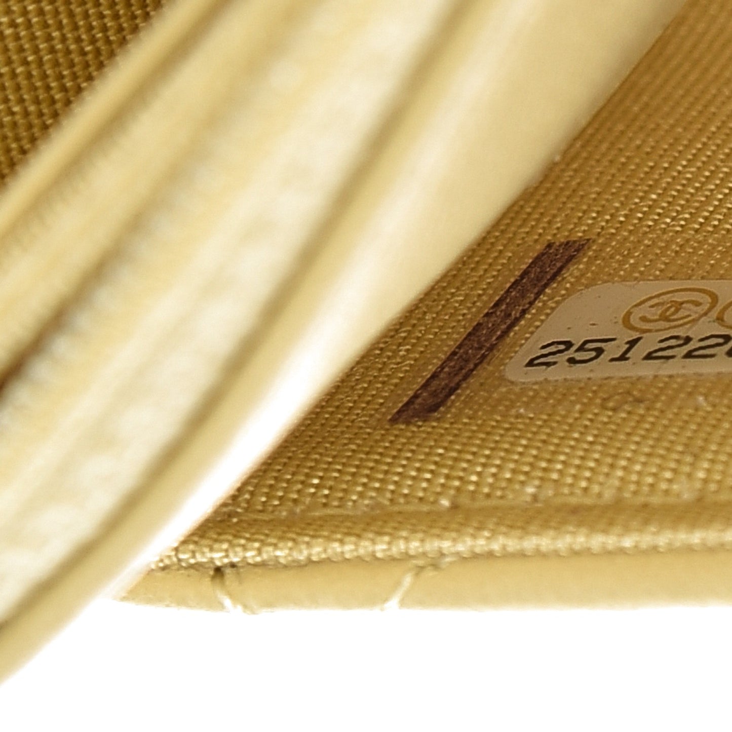 Lambskin Quilted Wallet on Chain WOC Yellow