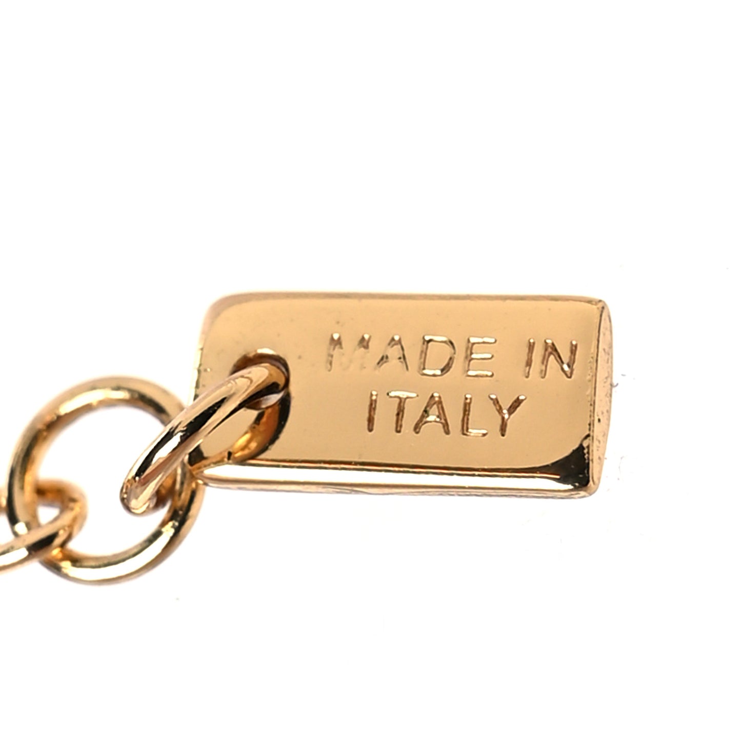 Metal Baguette Necklace Gold