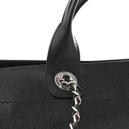 Chanel Caviar Medium Studded Deauville Tote Black 9 of 11