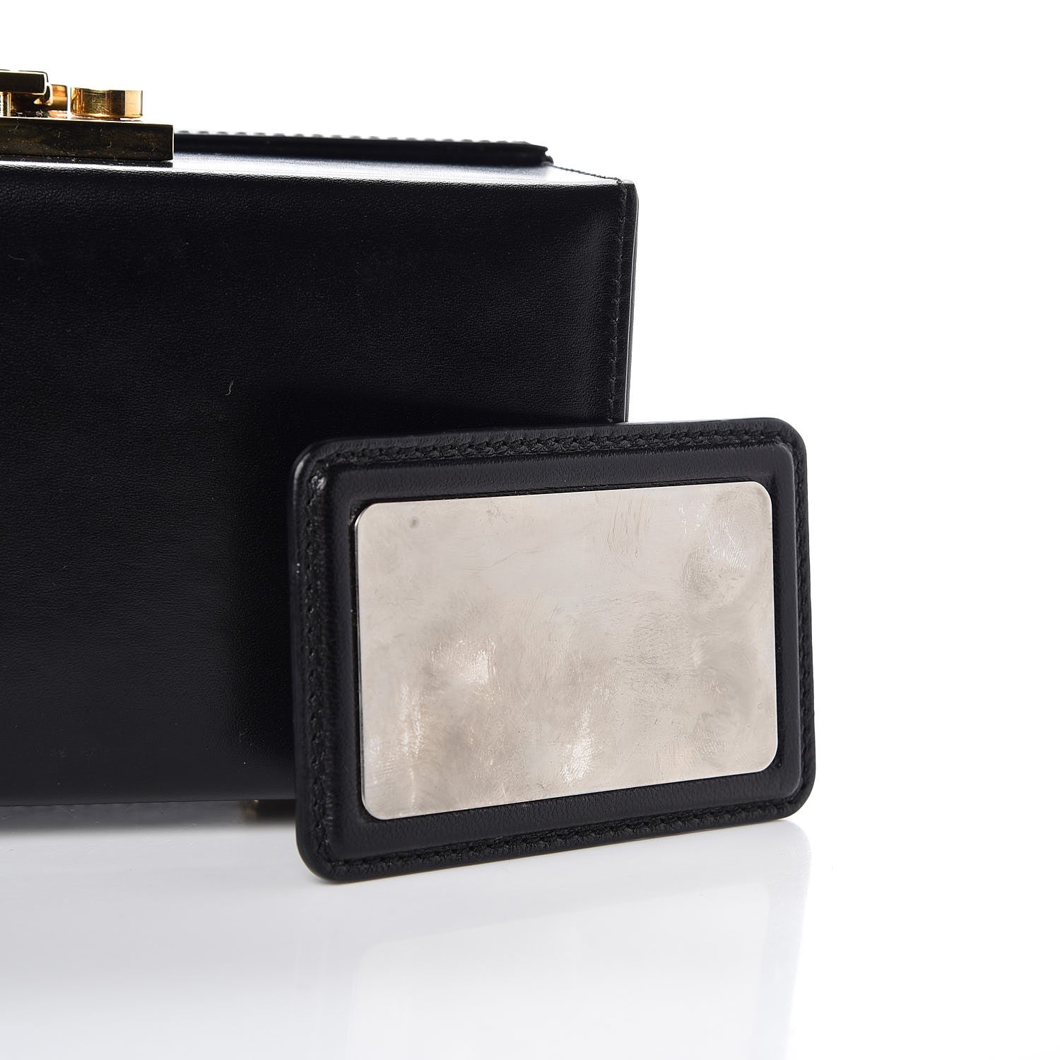 Saint Laurent Calfskin Micro Mellettes Clutch Black 8 of 12